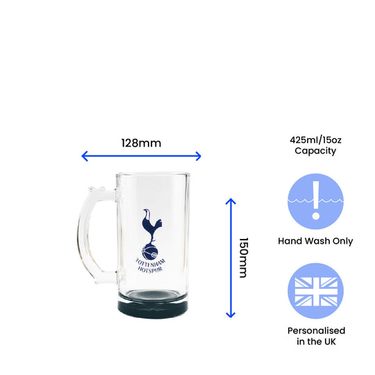 Engraved Official Tottenham Hotspur 20oz Beer Mug, Gift Boxed Image 6