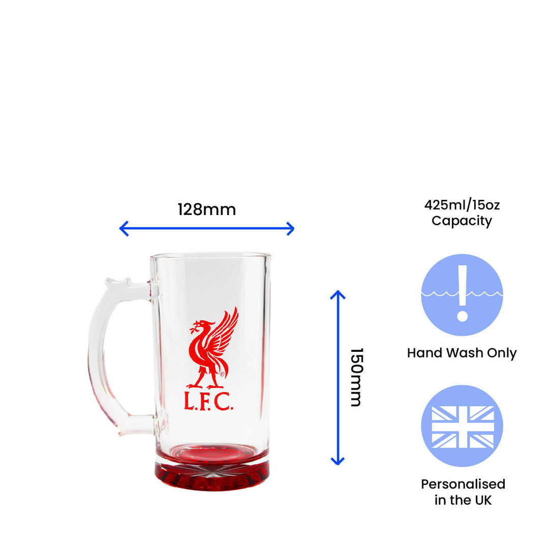 Engraved Official Liverpool 20oz Beer Mug, Gift Boxed Image 6