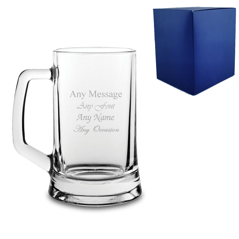 Engraved 14oz Tankard Beer Mug Image 1