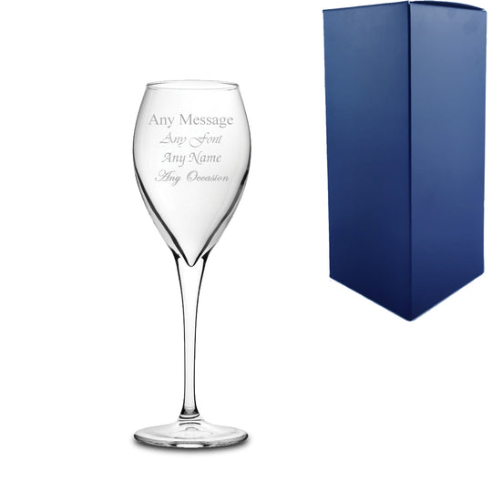 Engraved Monte Carlo Wine Stemmed Wine Glass Image 2