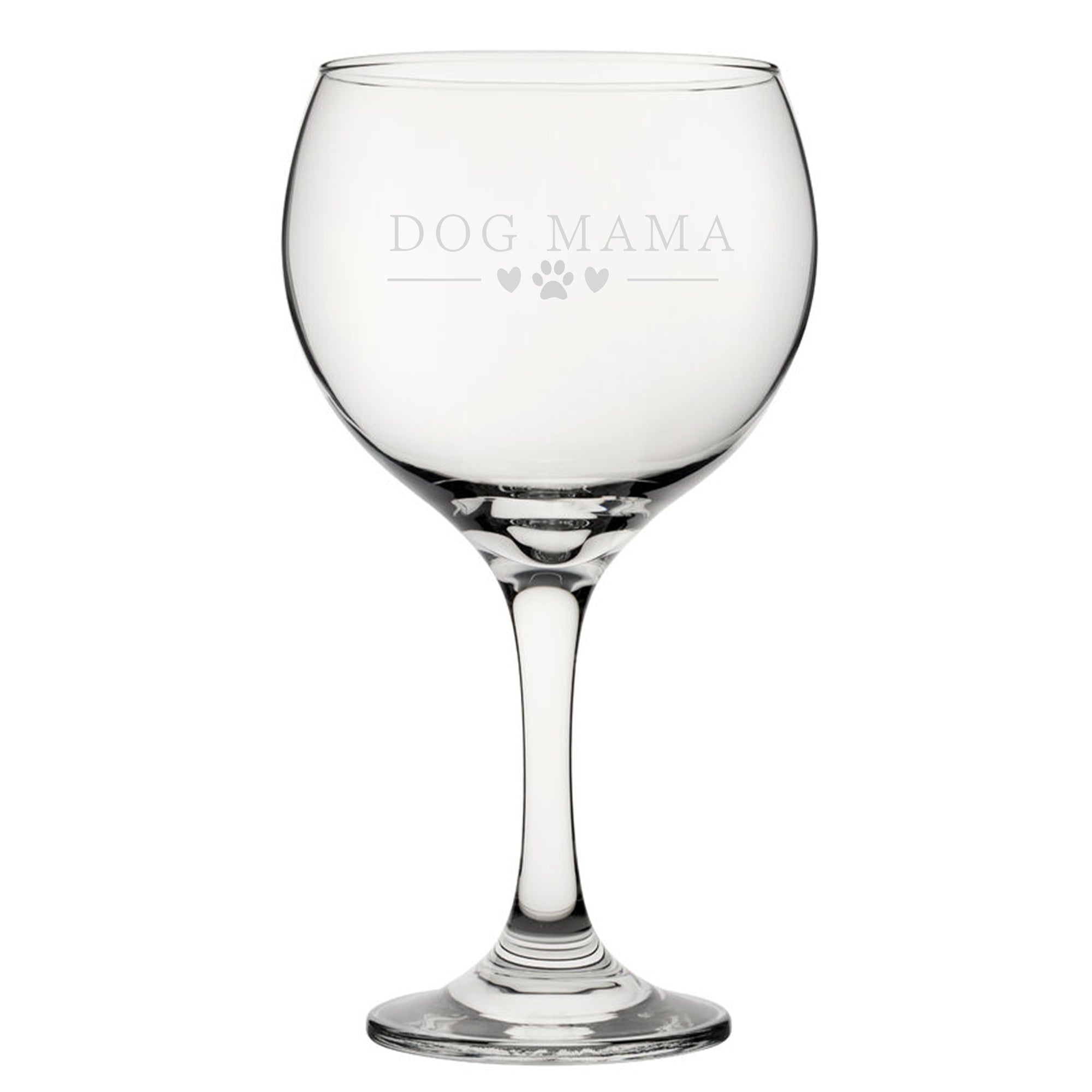 Dog Papa - Engraved Novelty Gin Balloon Cocktail Glass Image 1