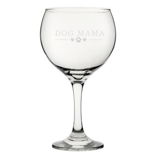 Dog Papa - Engraved Novelty Gin Balloon Cocktail Glass Image 2