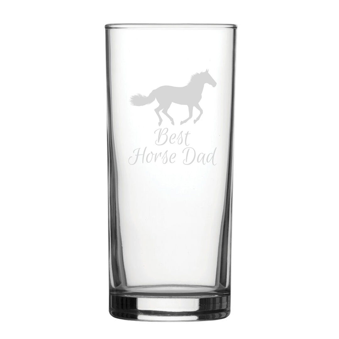 Best Horse Mum - Engraved Novelty Hiball Glass Image 1