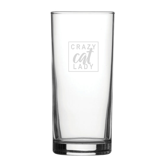 Leave Me Alone I'm Only Talking To My Cat Today - Engraved Novelty Hiball Glass Image 2