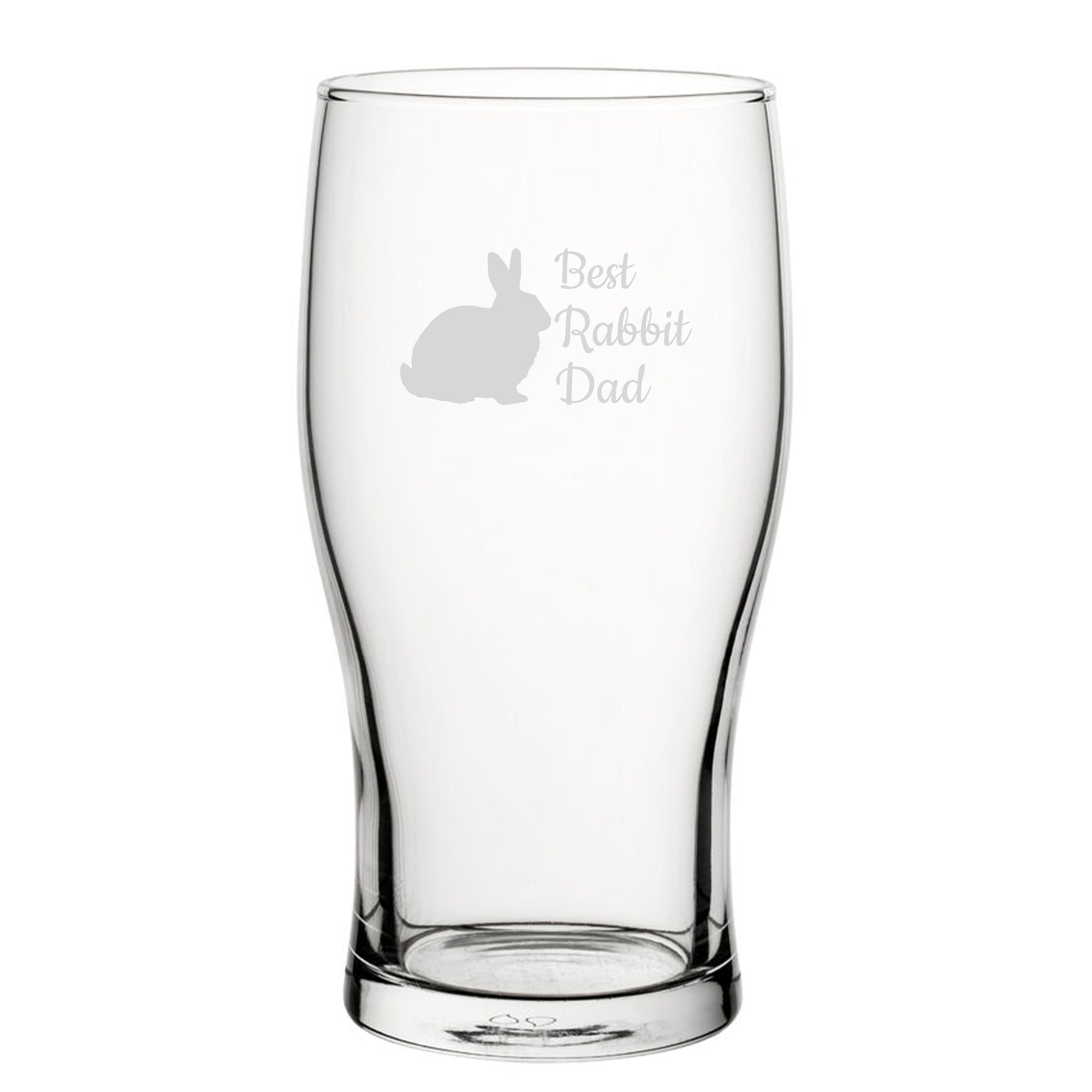 Best Rabbit Mum - Engraved Novelty Tulip Pint Glass Image 1