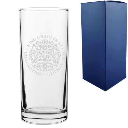 Engraved Commemorative Coronation of the King Hiball Tumbler Image 2