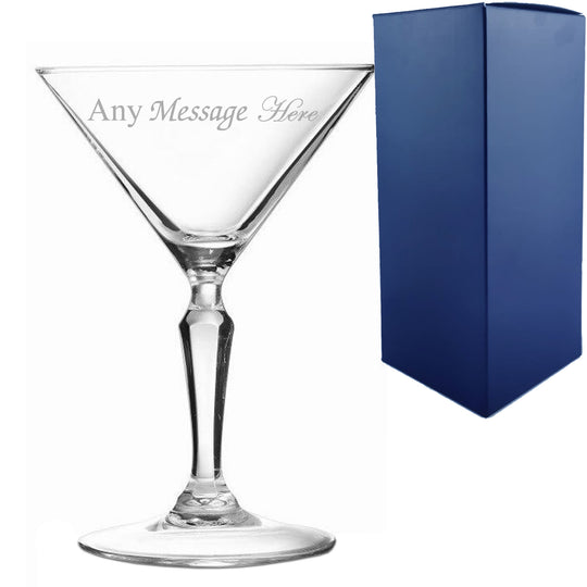 Engraved Monti Martini Cocktail Glass, Personalise with Any Name or Message Image 1