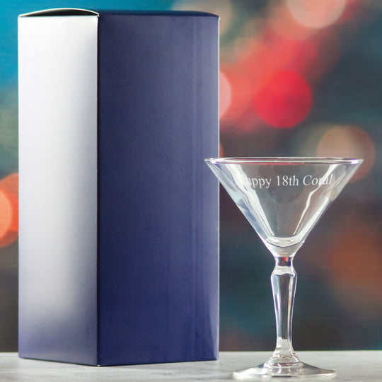 Engraved Monti Martini Cocktail Glass, Personalise with Any Name or Message Image 3