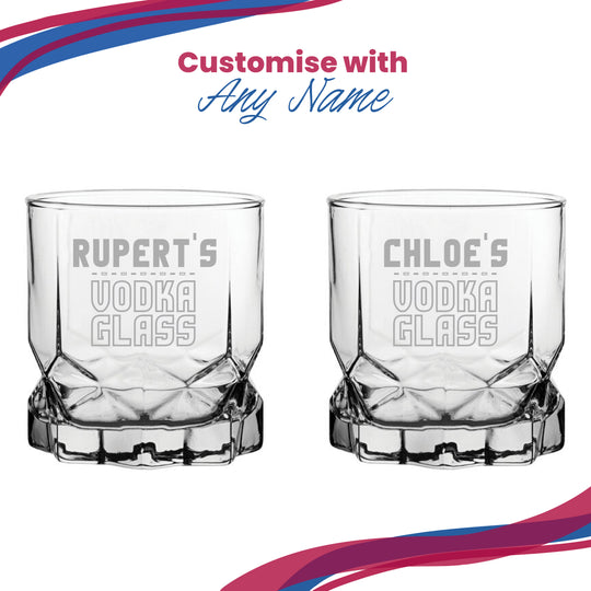 Personalised Engraved Vodka Future Tumbler with 'Name's Vodka Glass' Design Image 5