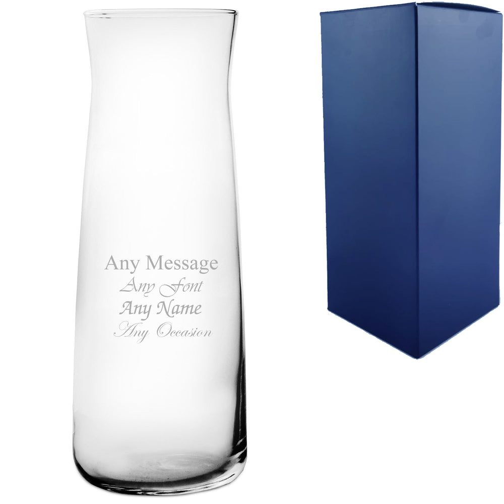 Personalised Engraved 25cm Vera Vase, Customise with Any Message Image 2