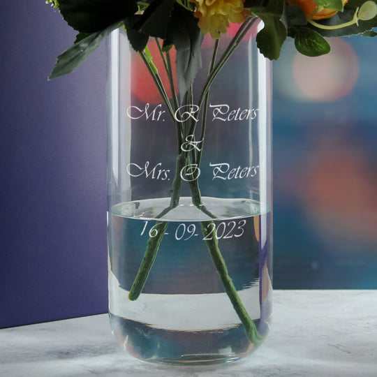 Personalised Engraved 21cm Duo Vase, Customise with Any Message for Any Occasion Image 4