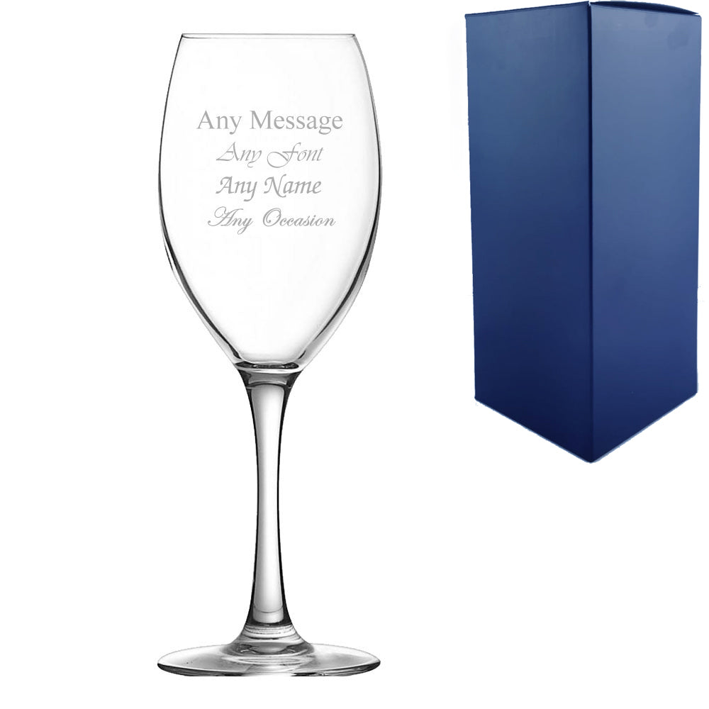 Engraved 16.5oz Malea Wine Glass Image 1