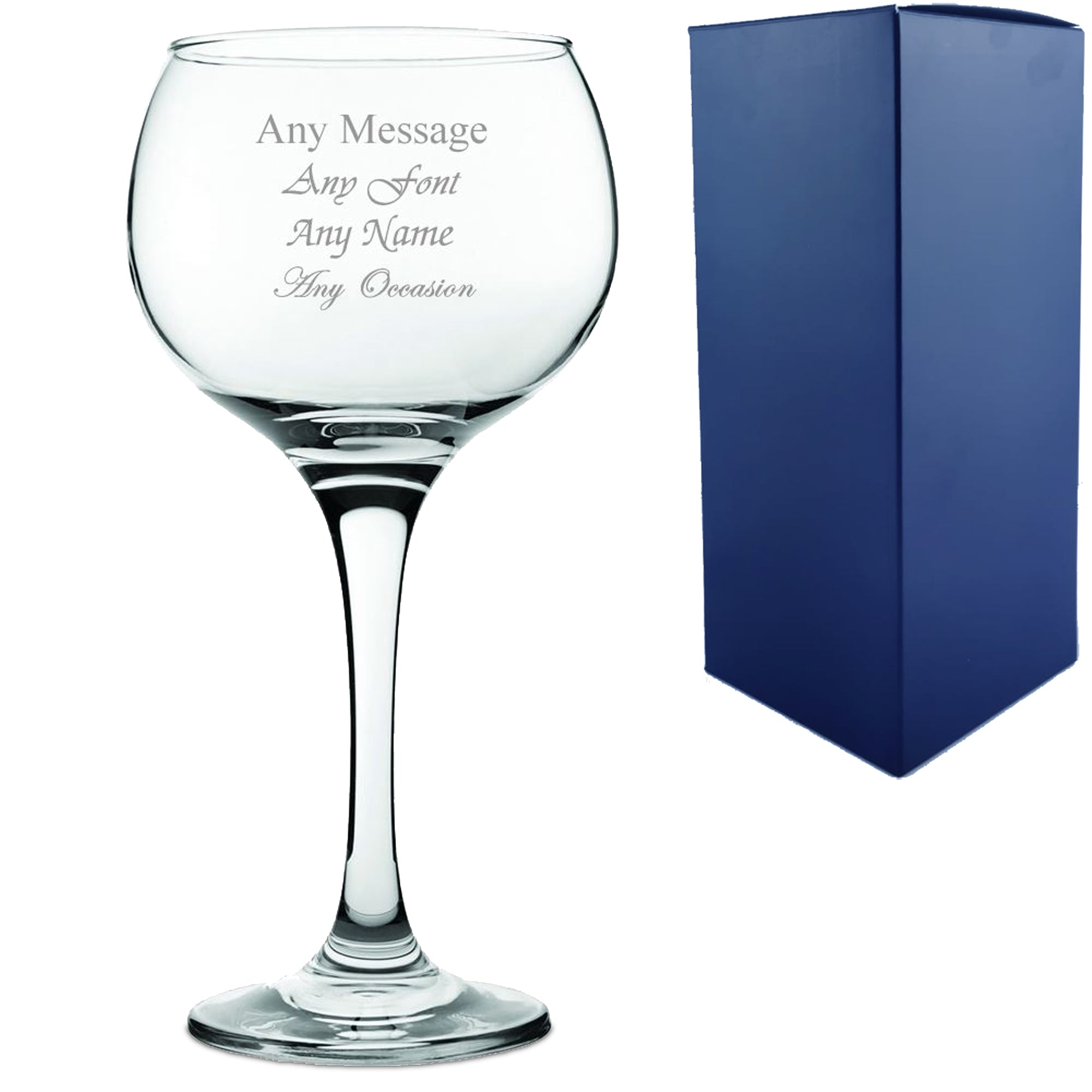 Engraved Ambassador Balloon Gin Glass Image 1