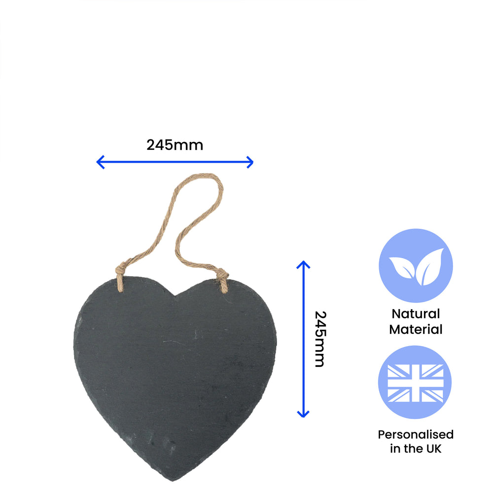 Personalised engraved Memo Board - Heart-filled Border Image 2