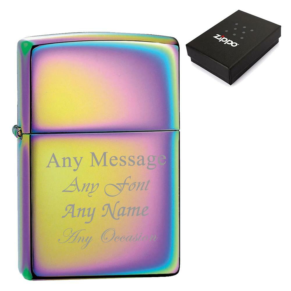 Engraved Multicolour Spectrum Zippo Lighter Image 2