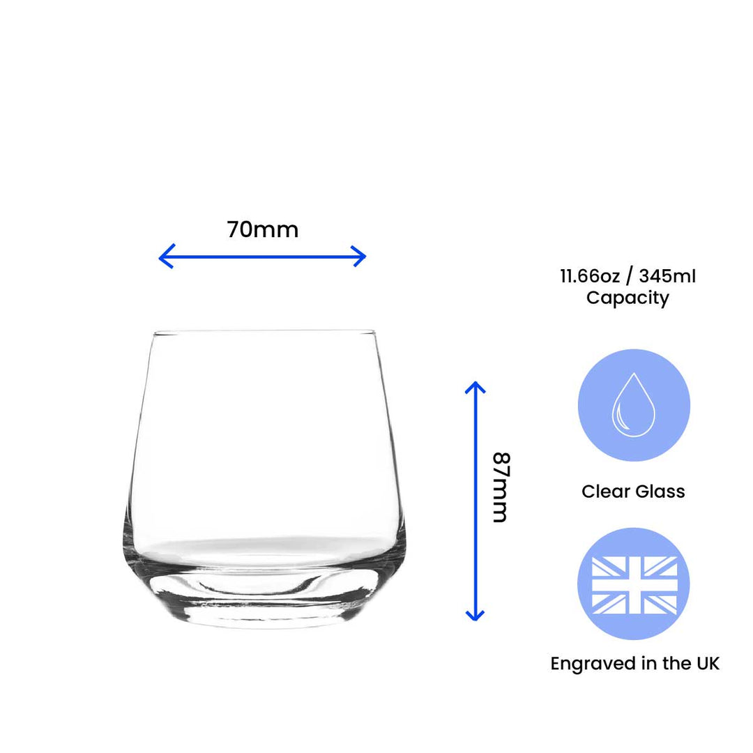 Engraved His and Hers Whisky and Cocktail Set, The Actual Boss Image 6