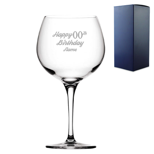 Engraved  Primeur Balloon Happy 20,30,40,50... Birthday Modern, Gift Boxed Image 2