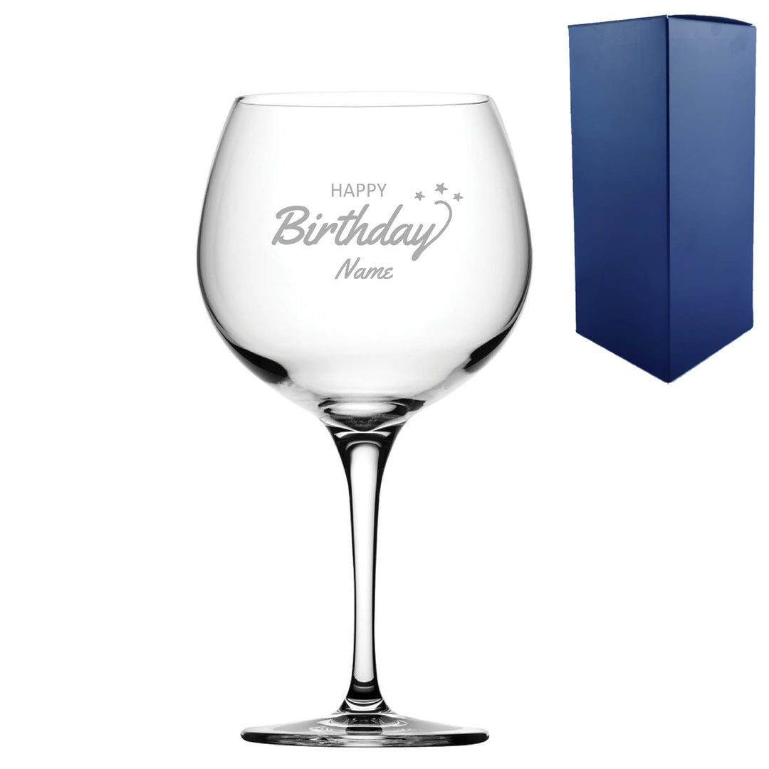 Engraved Happy Birthday Gin Balloon, Gift Boxed Image 2