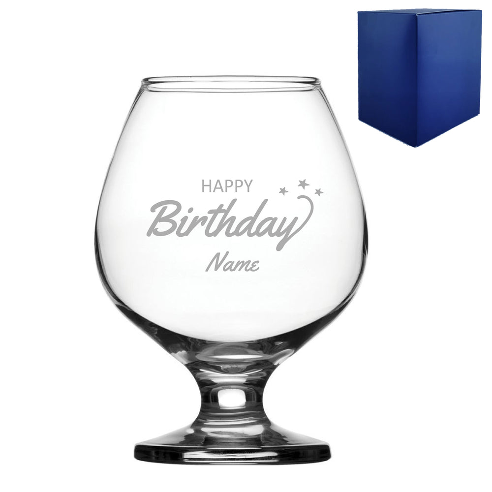 Engraved Happy Birthday Bistro Brandy, Gift Boxed Image 2