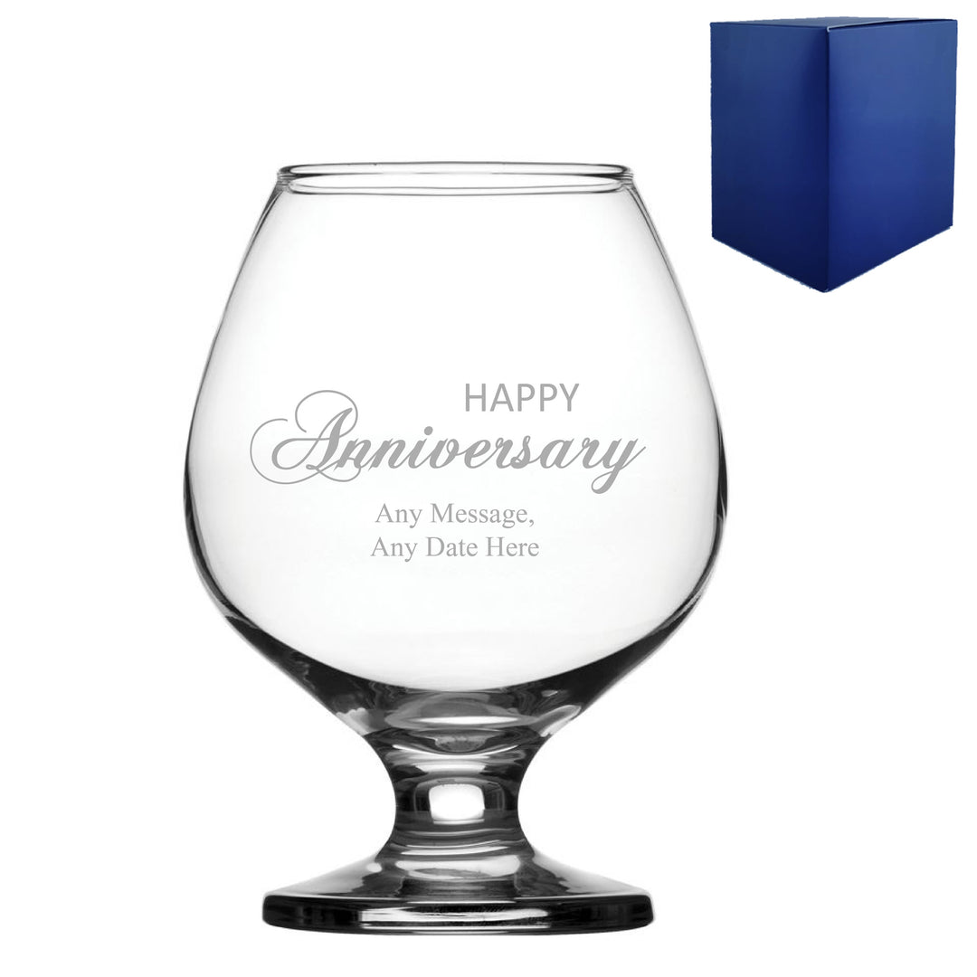 Engraved Anniversary Bistro Brandy, Gift Boxed Image 1