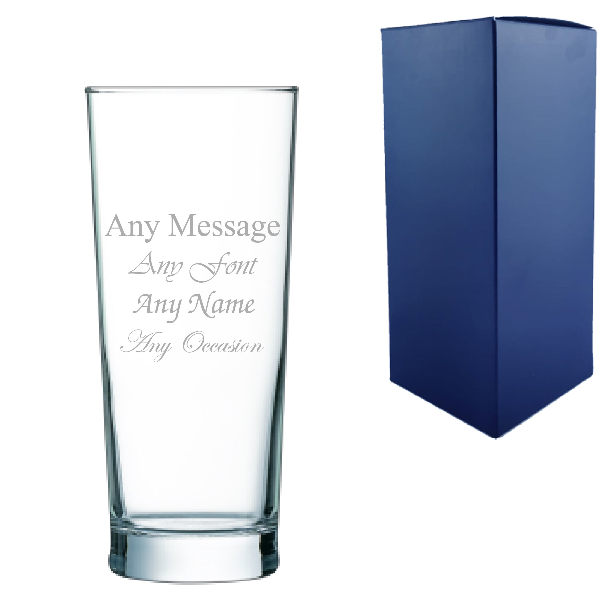 Engraved Primeur Beer 10oz/285ml Glass, Any Message, Any Occasion Image 1