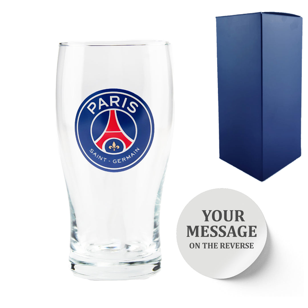 Engraved PSG 20oz Tulip Pint Glass, Gift Boxed Image 1