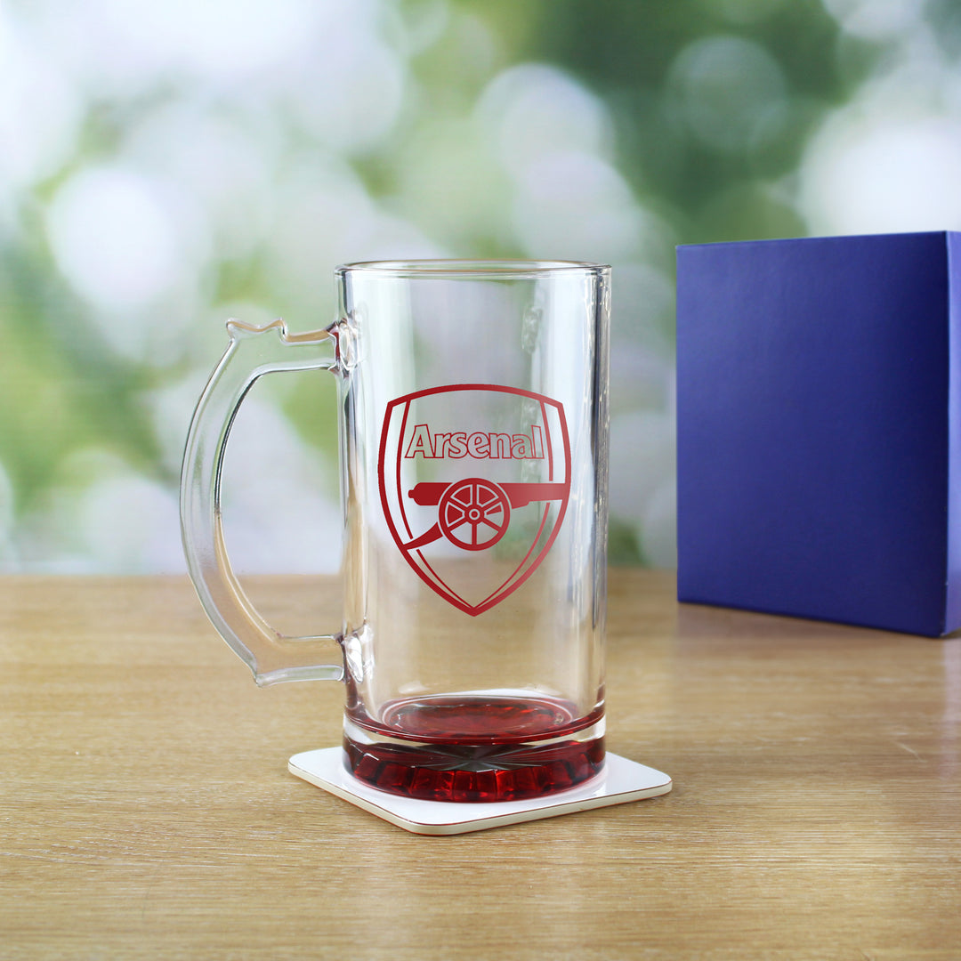 Engraved Official Arsenal 20oz Beer Mug, Gift Boxed Image 3