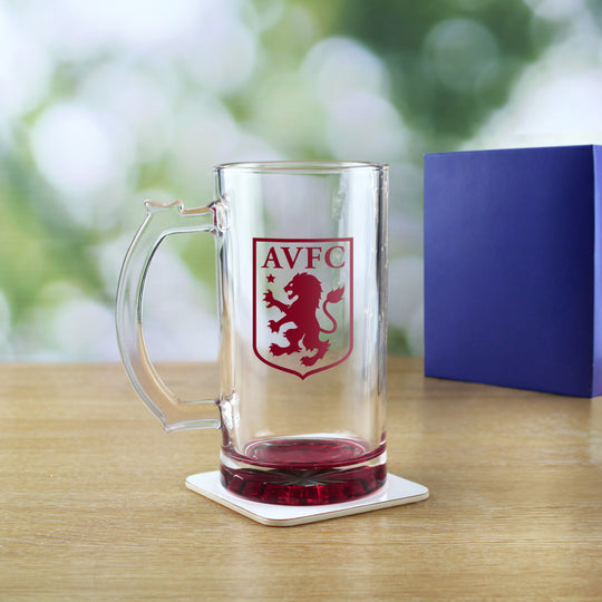 Engraved Official Aston Villa 20oz Beer Mug, Gift Boxed Image 3