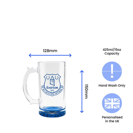 Engraved Official Everton 20oz Beer Mug, Gift Boxed Image 6