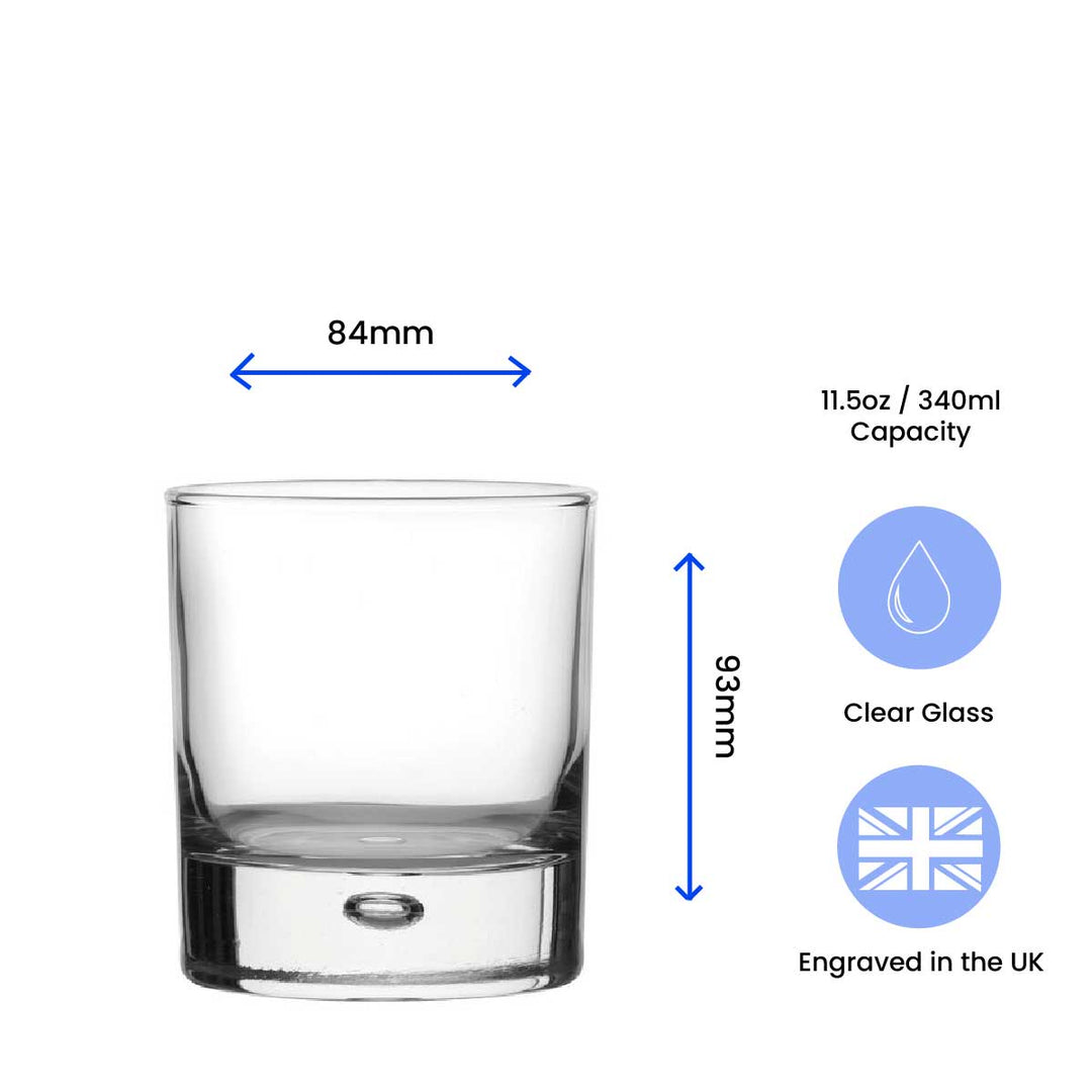 Engraved Novelty Bubble Whisky Tumbler With Gift Box Image 3