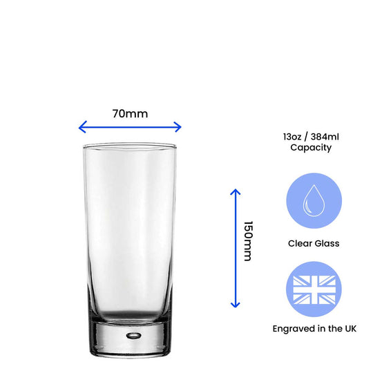 Engraved Hiball Tumbler with Baldi Design, Add a Personalised Message to the Reverse Image 3