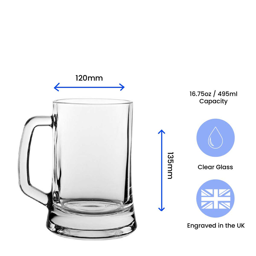 Engraved Beer Mug with My Favourite Child gave me this glass design Image 3