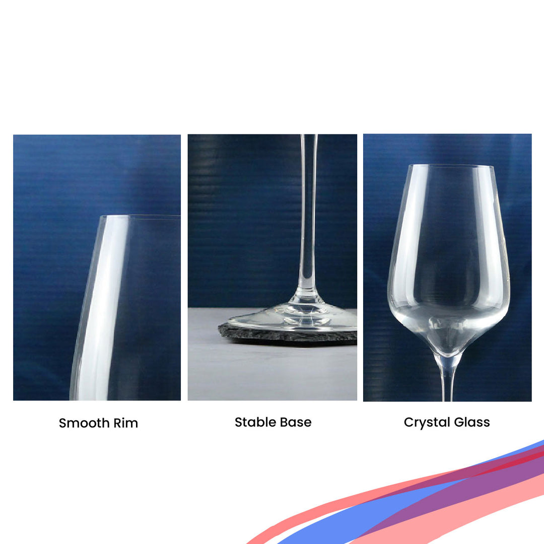 Engraved Crystal Wine Glass, Sublym Large 550ml Glass, Gift Boxed Image 7